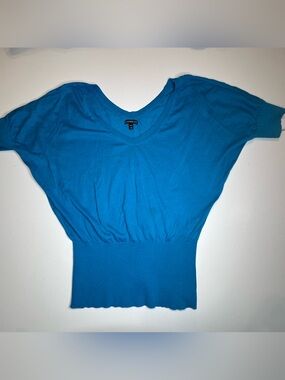 Express Bright Teal Blue Batwing Top